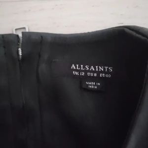All Saints leather moto dress size 8